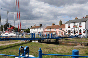 Overnachten in de sluis van Heybridge.