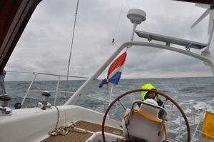 Schommelen op de Noordzee.