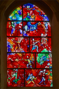 Raam van Chagall in Chichester.