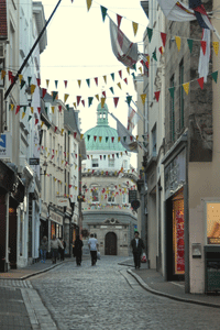 Winkelstraat in St Peter Port