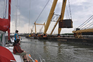 Scheepsbok uit de Volkeraksluizen.