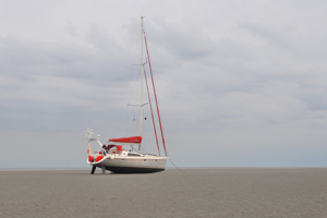 Op het wad bij Terschelling.