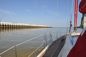 Haveningang Nieuwpoort.