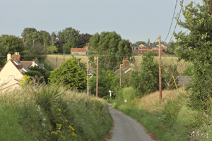 Het achterland van Shotley.