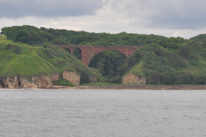 Spoorbrug tussen Seaham en Hartlepool.