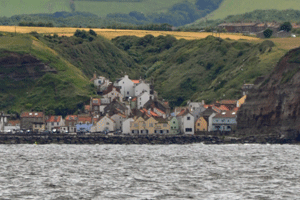 Staithes aan de Noordzeekust.