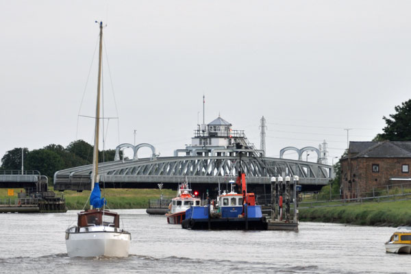 Sutton bridge, known as Swing Bridge on the VHF.