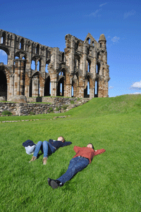 Whitby Abbey ruine.