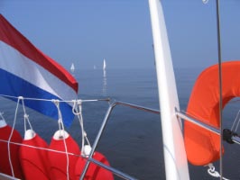 Drijven voor de kust van Schouwen