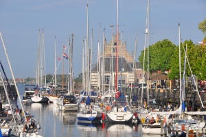 In de stadshaven van Veere