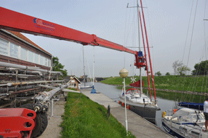 De hoogwerker van Tuigerij Bijl.